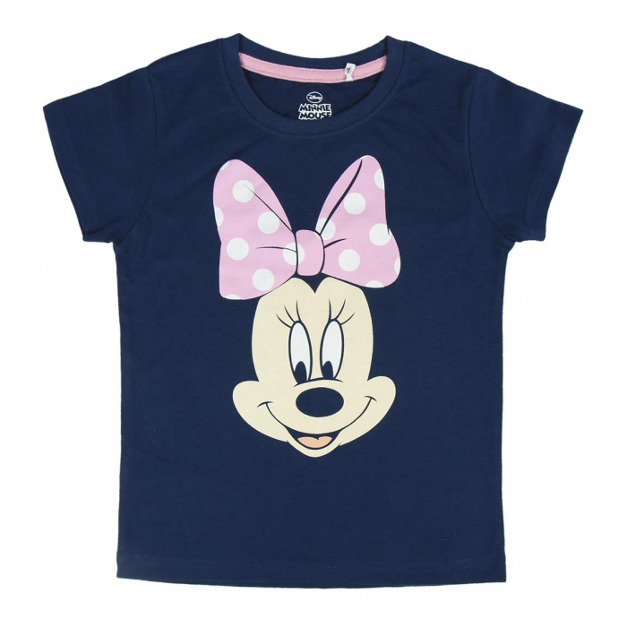 Pijama de vara cu maneca scurta din bumbac, Minnie Mouse [2]