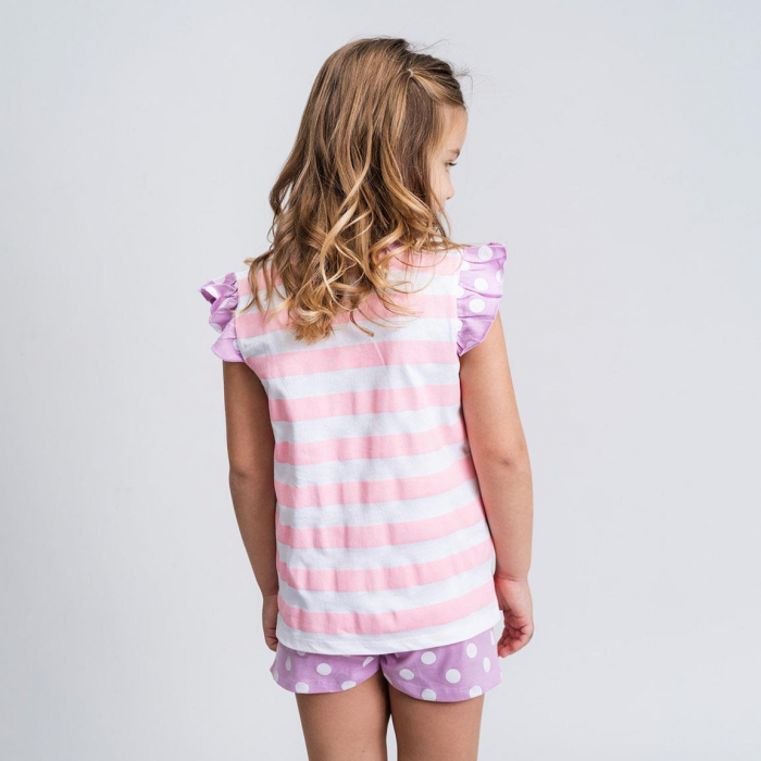 Pijama de vara cu maneca scurta din bumbac, Peppa Pig Princesses [3]