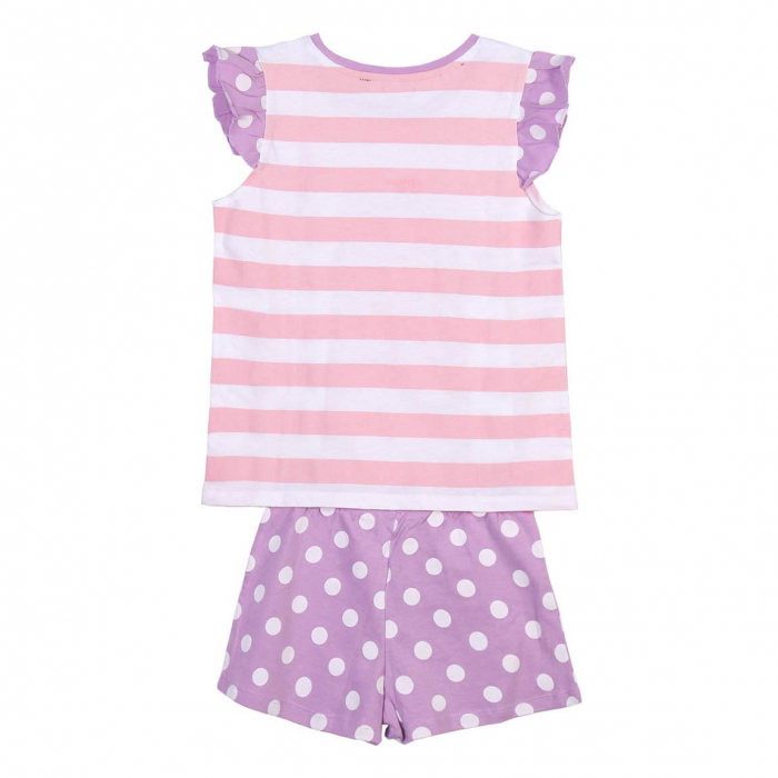 Pijama de vara cu maneca scurta din bumbac, Peppa Pig Princesses [4]