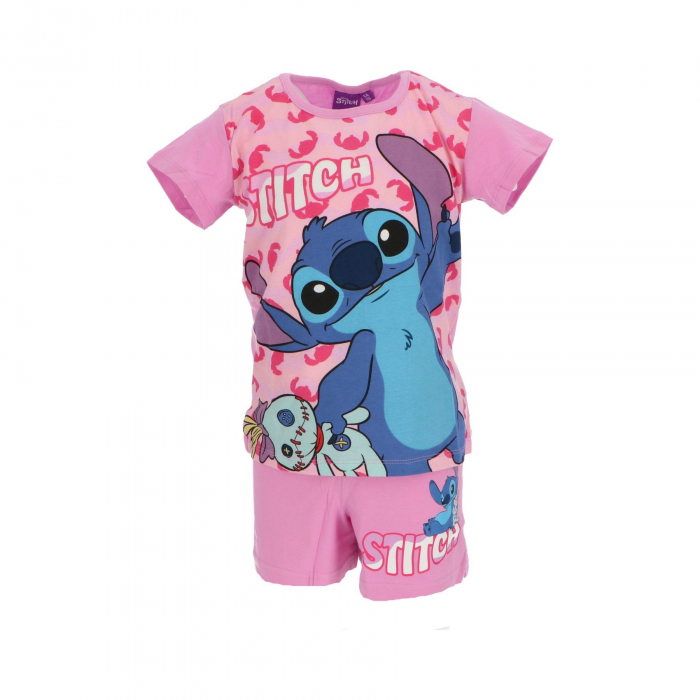 Pijama de vara cu maneca scurta pentru copii, Lilo si Stitch [1]