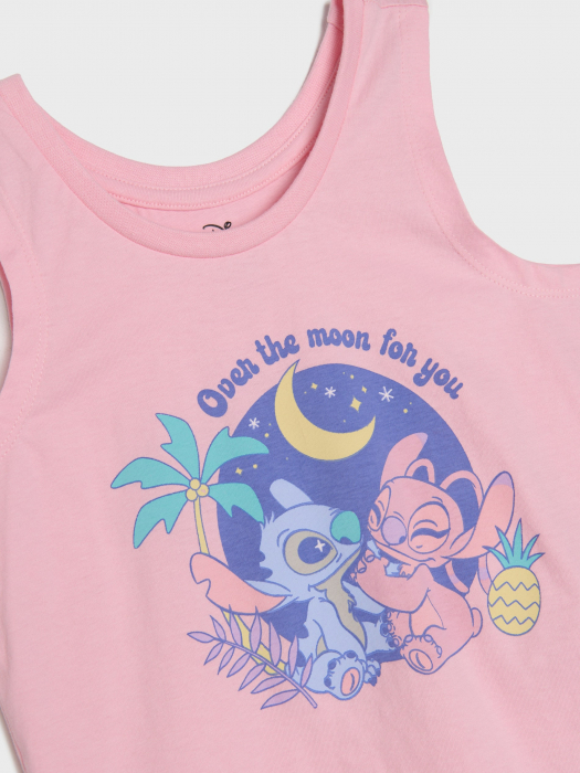 Pijama de vara din doua piese din bumbac Stitch [3]