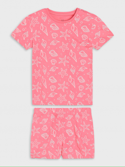 Pijama de vara 2 piese din bumbac model scoici [1]