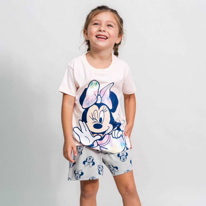 Pijama de vara, maneca scurta, amestec bumbac, Minnie Mouse [1]