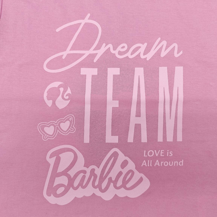 Pijama de vara, maneca scurta, bumbac, Barbie [4]