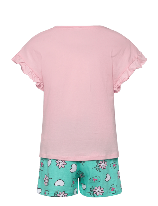 Pijama de vara, maneca scurta, bumbac, Gabby's Dollhouse Hello [2]