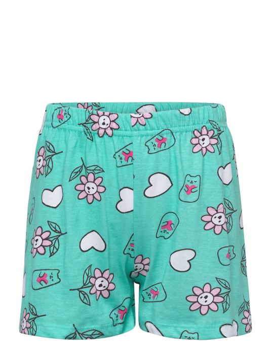 Pijama de vara, maneca scurta, bumbac, Gabby's Dollhouse Hello [3]