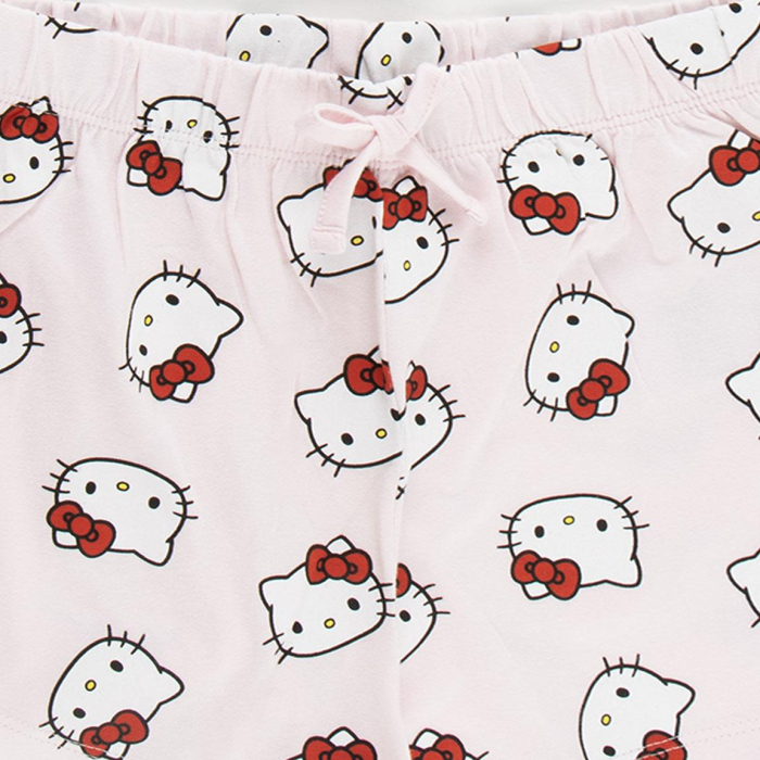 Pijama de vara, maneca scurta, bumbac, Hello Kitty and Friends [4]