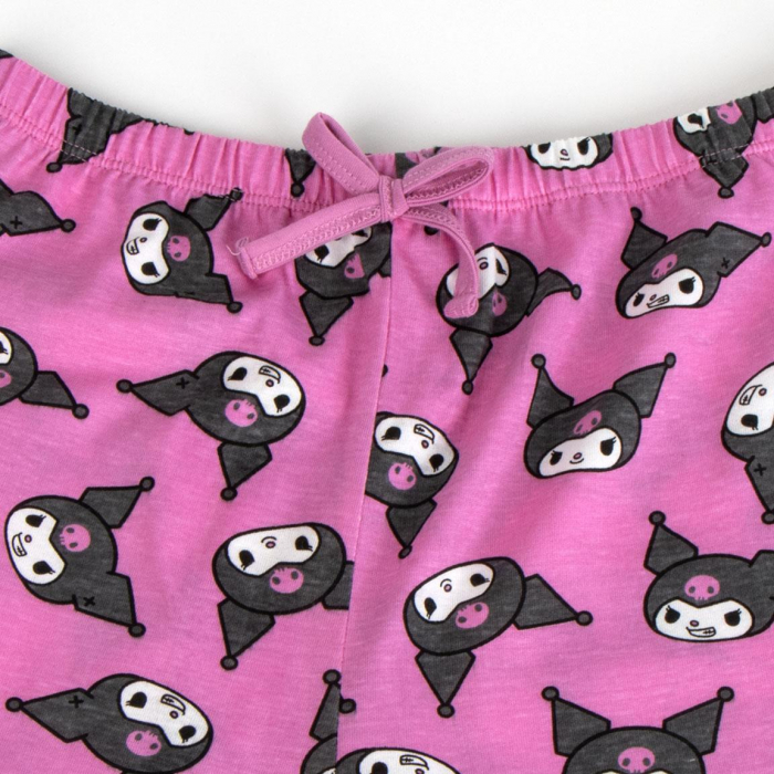 Pijama de vara, maneca scurta, bumbac, Hello Kitty Kuromi [4]