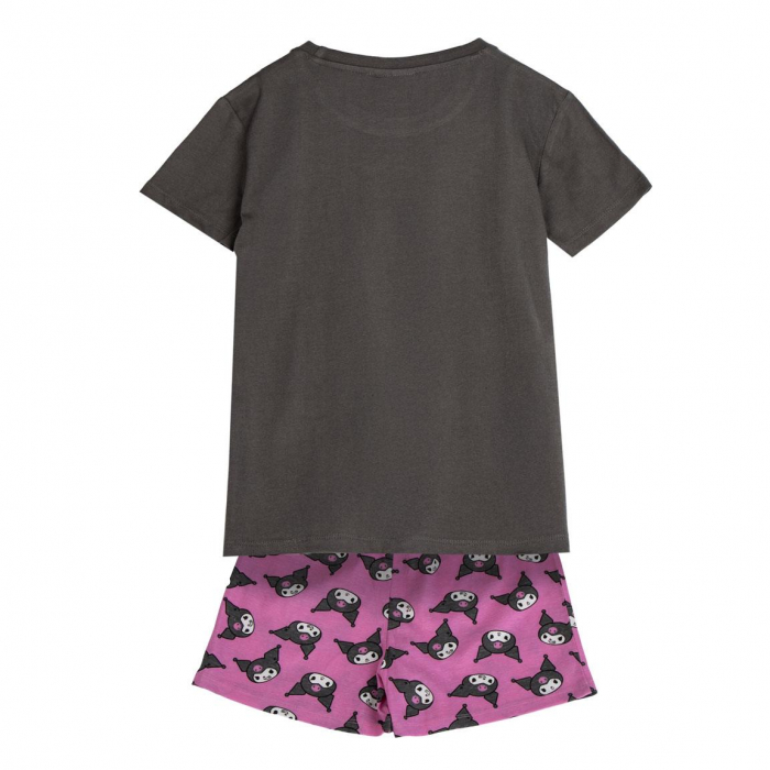 Pijama de vara, maneca scurta, bumbac, Hello Kitty Kuromi [2]