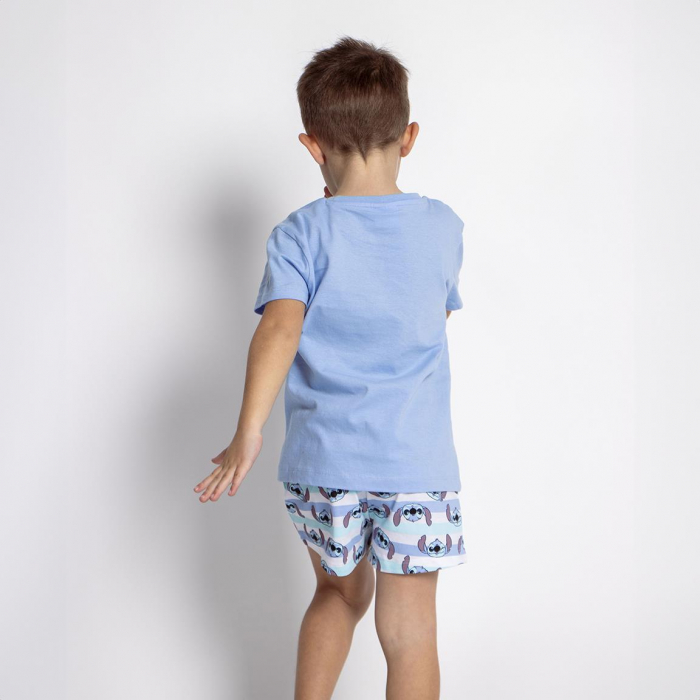Pijama de vara, maneca scurta, bumbac, Lilo & Stitch [6]