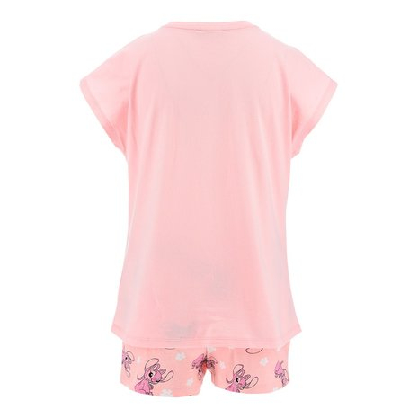 Pijama de vara, maneca scurta, bumbac Lilo & Stitch Hug [2]
