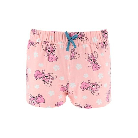 Pijama de vara, maneca scurta, bumbac Lilo & Stitch Hug [4]