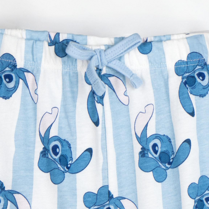 Pijama de vara, maneca scurta, bumbac, Lilo & Stitch Waves [4]