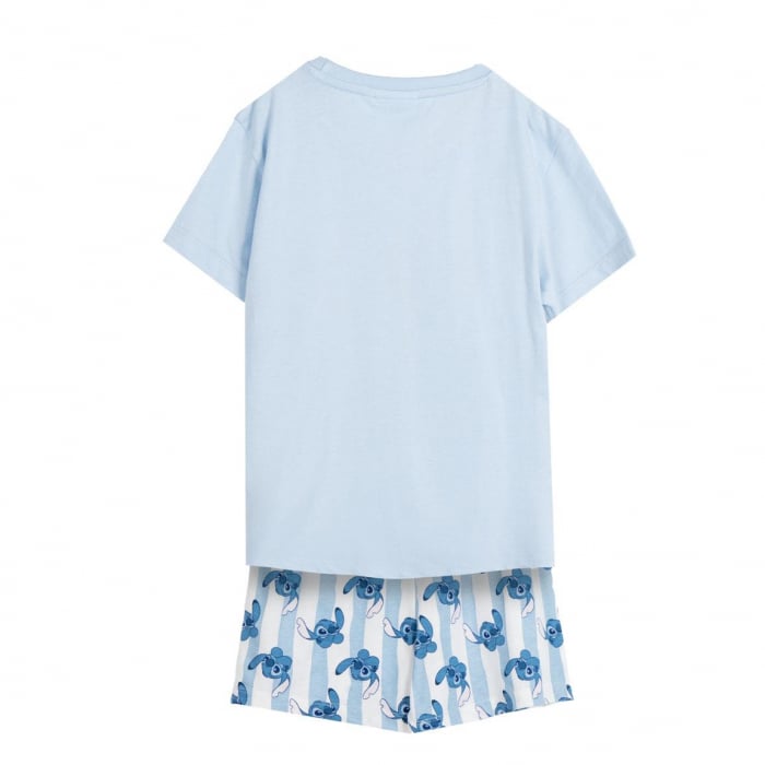 Pijama de vara, maneca scurta, bumbac, Lilo & Stitch Waves [2]