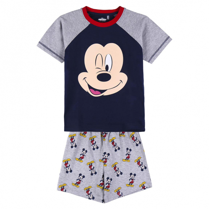 Pijama de vara, maneca scurta, bumbac, Mickey Mouse [1]