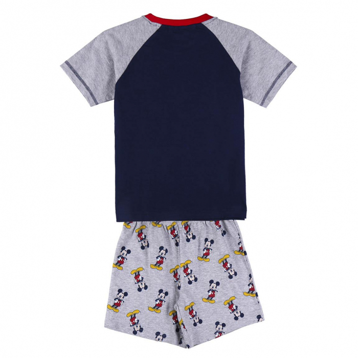 Pijama de vara, maneca scurta, bumbac, Mickey Mouse [2]