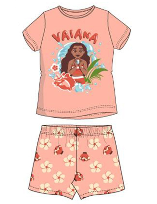 Pijama de vara, maneca scurta, bumbac Moana - Vaiana [2]