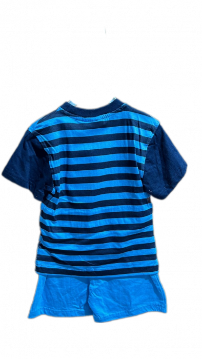 Pijama de vara, maneca scurta, bumbac, Peppa Pig George [2]