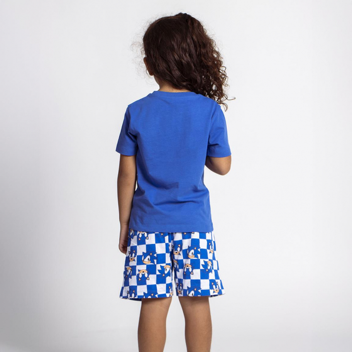 Pijama de vara, maneca scurta, bumbac, Sonic Game Over [6]