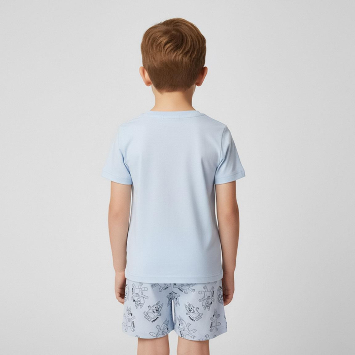 Pijama din bumbac cu maneca scurta , Bluey [2]