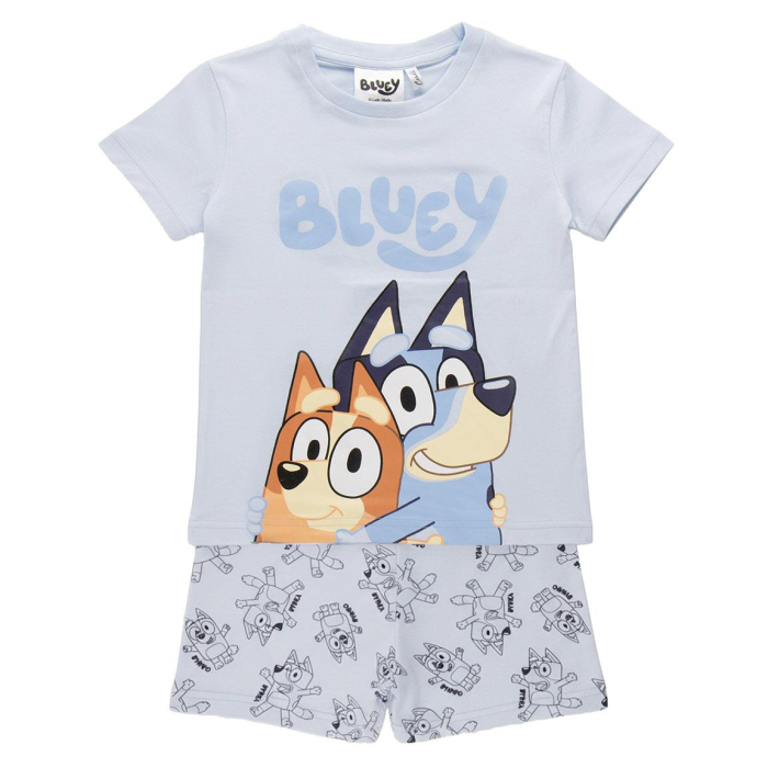 Pijama din bumbac cu maneca scurta , Bluey [5]
