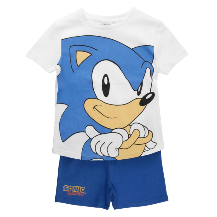 Pijama din bumbac cu maneca scurta Sonic [3]