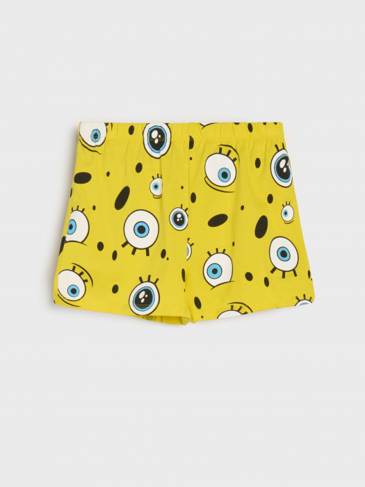 Pijama din bumbac cu maneca scurta SpongeBob [4]