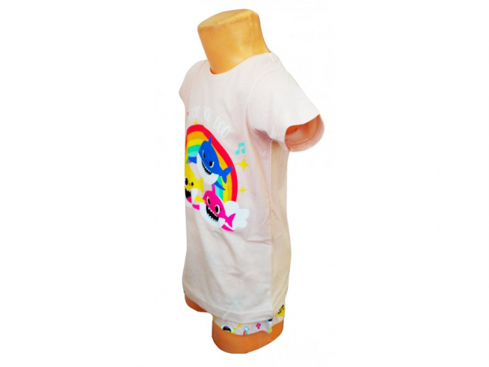 Pijama fete, maneca scurta Baby Shark [2]