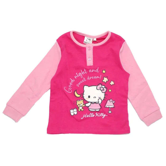 Pijama in cutie cadou bumbac, cu maneca lunga Hello Kitty [3]