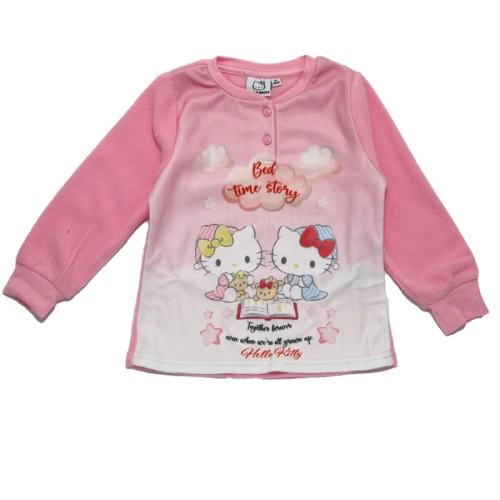 Pijama in cutie cadou, polar fleece, cu maneca lunga Hello Kitty [3]