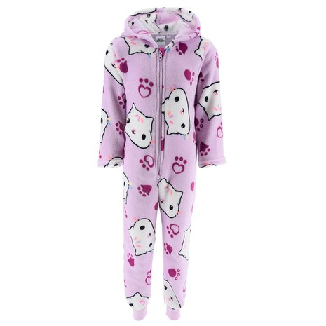 Pijama coral fleece, intreaga cu fermoar Gabby's Dollhouse [1]