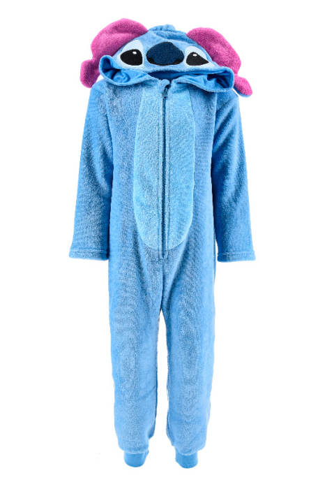 Pijama intreaga pufoasa tip Overall Lilo & Stitch [4]