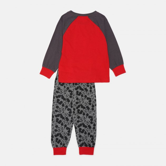 Pijama maneca lunga baieti, bumbac, Mickey Mouse Frog [2]