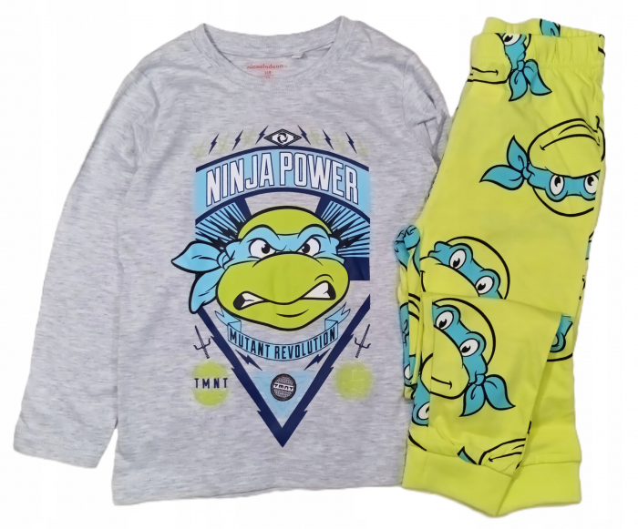 Pijama maneca lunga bumbac Testoasele Ninja Power [1]