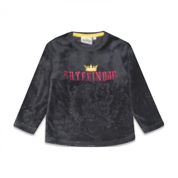 Pijama maneca lunga cocolino Harry Potter Gryfindor gri [3]