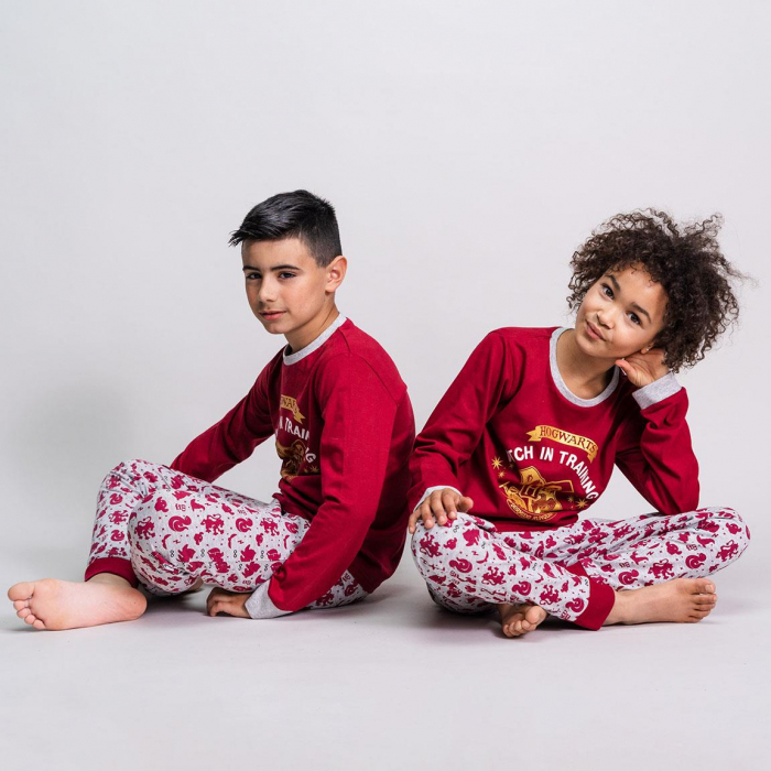 Pijama fete, maneca lunga din tricot Harry Potter, Wizzard in Training [4]