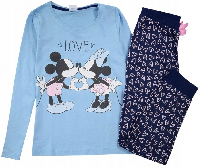 Pijama maneca lunga Minnie Mouse, bleu [2]
