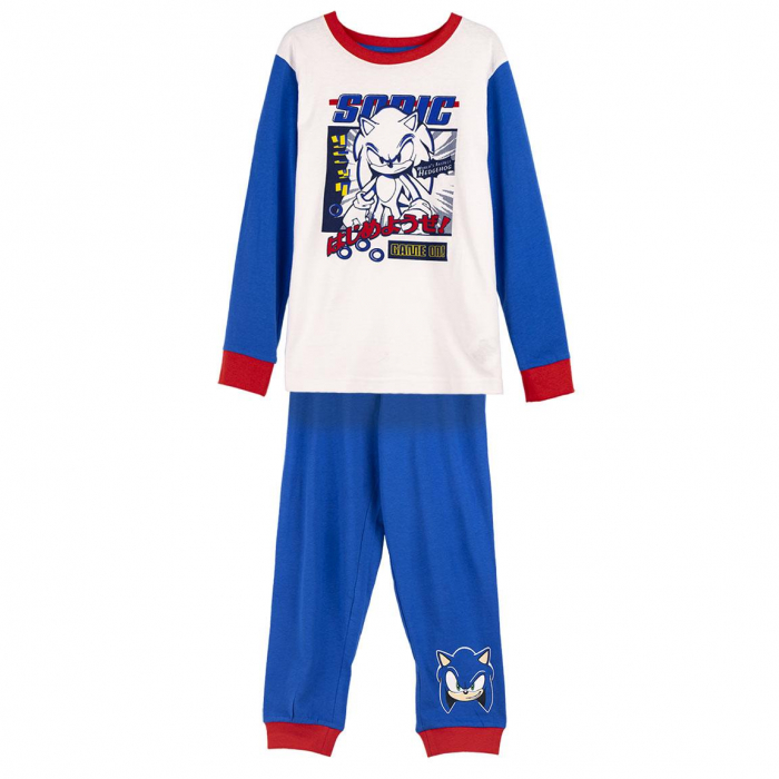 Pijama maneca lunga tricot Sonic Hedgehog [1]