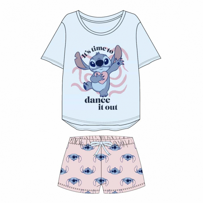 Pijama maneca scurta adulti Stitch [2]