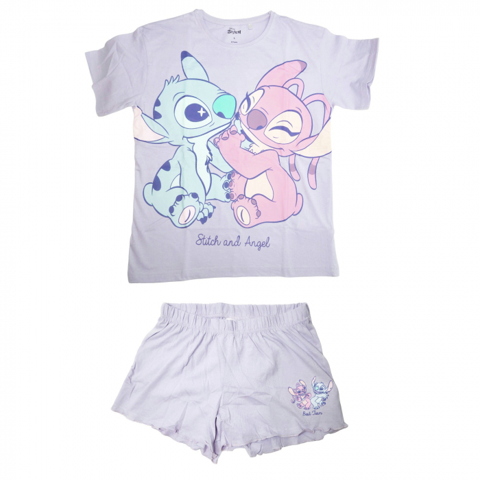 Pijama maneca scurta adulti Lilo & Stitch Best Team [4]