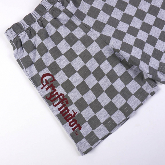 Pijama maneca scurta, bumbac, Harry Potter Gryffindor [4]
