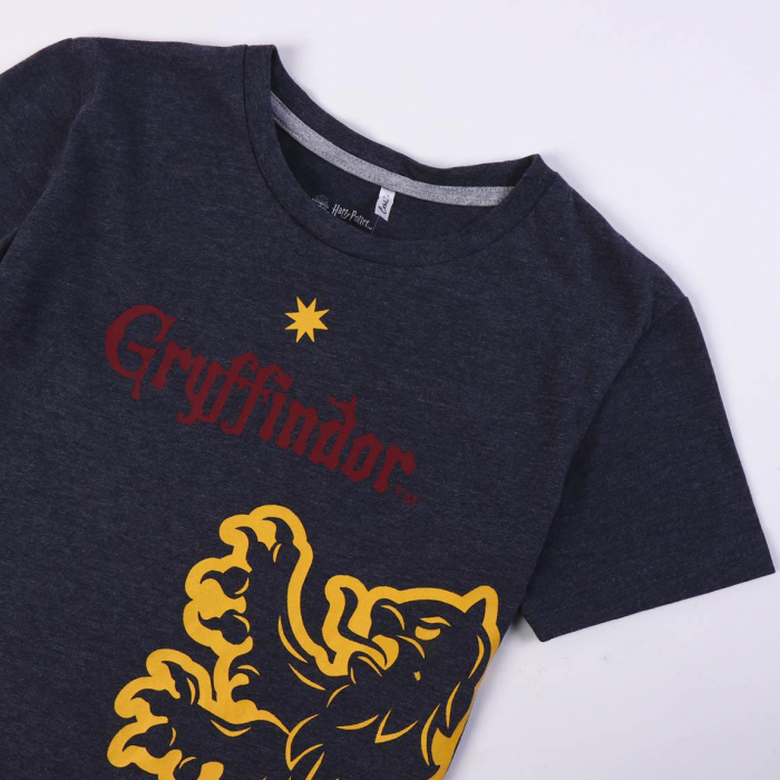 Pijama maneca scurta, bumbac, Harry Potter Gryffindor [3]