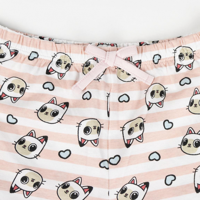 Pijama maneca scurta de vara din bumbac, Gabby's Dollhouse [3]