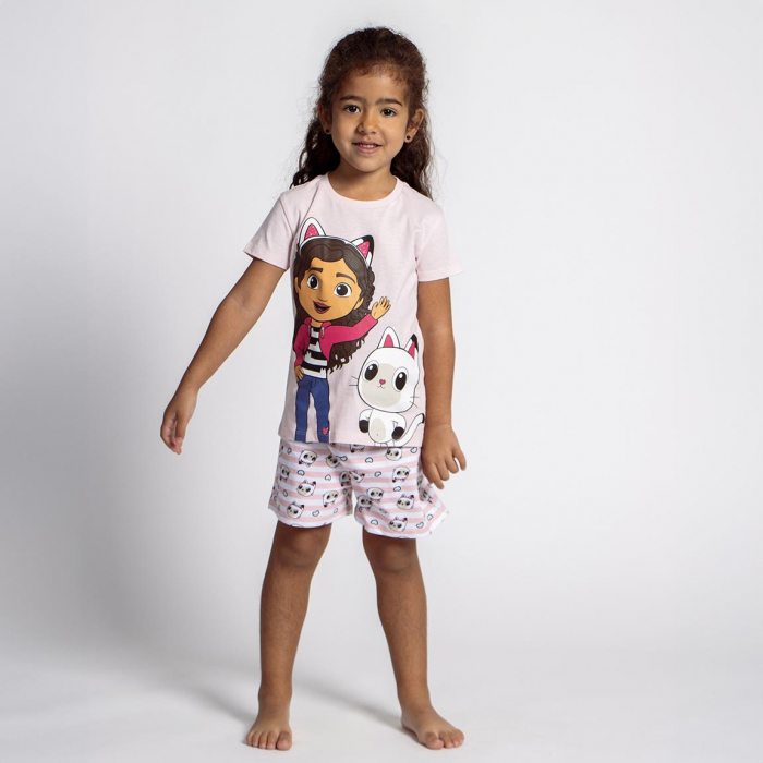 Pijama maneca scurta de vara din bumbac, Gabby's Dollhouse [5]