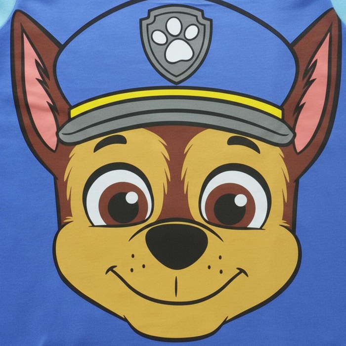 Pijama maneca scurta de vara din bumbac, Paw Patrol Chase [5]