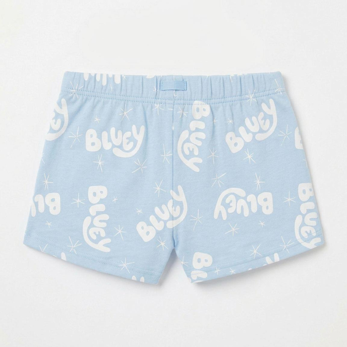 Pijama maneca scurta de vara din bumbac pentru fete, Bluey [7]