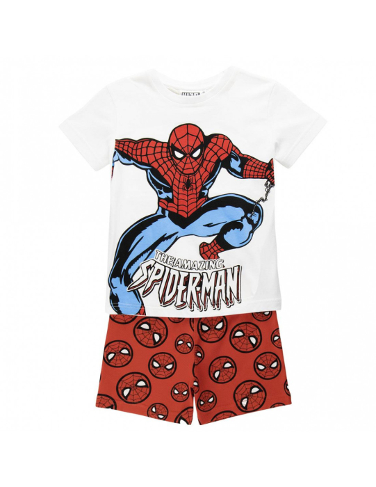 Pijama maneca scurta de vara din bumbac, Spiderman [3]