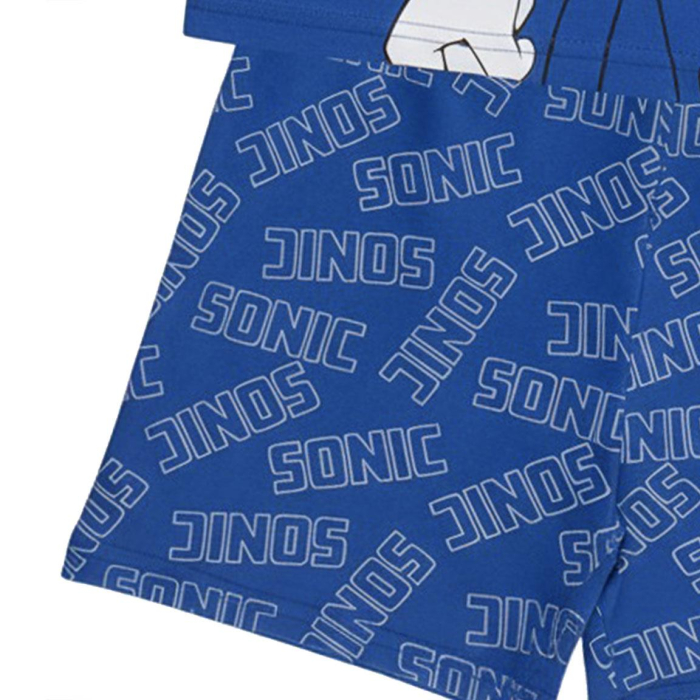 Pijama maneca scurta de vara din bumbac, Team Sonic [6]