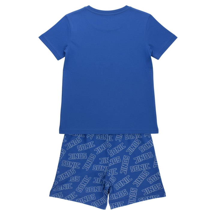 Pijama maneca scurta de vara din bumbac, Team Sonic [4]
