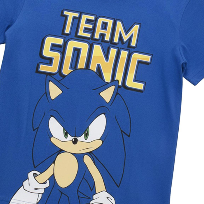 Pijama maneca scurta de vara din bumbac, Team Sonic [5]
